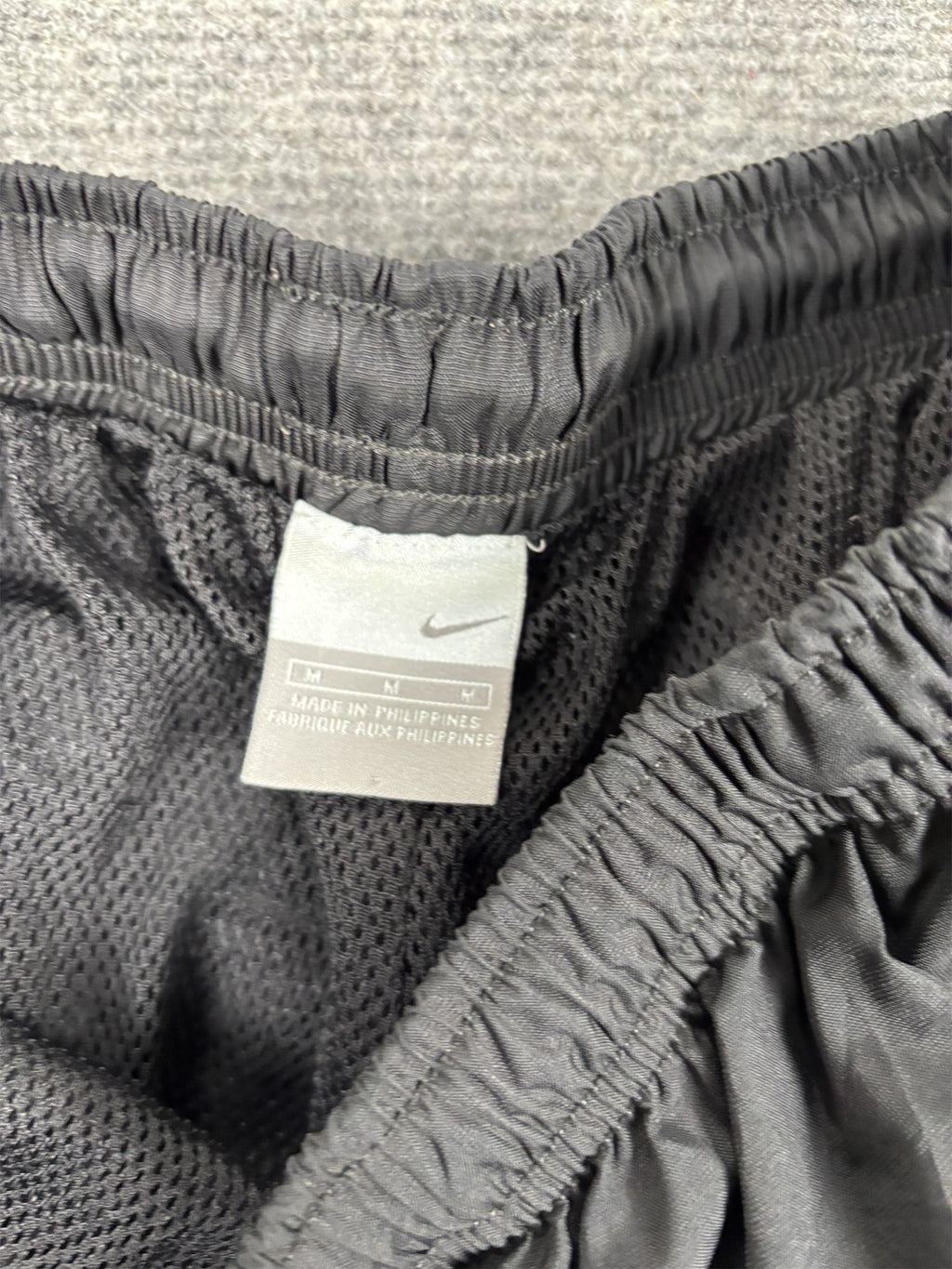 Vintage Y2K Nike Track Pants Men's M Black Double Piping Swoosh Joggers