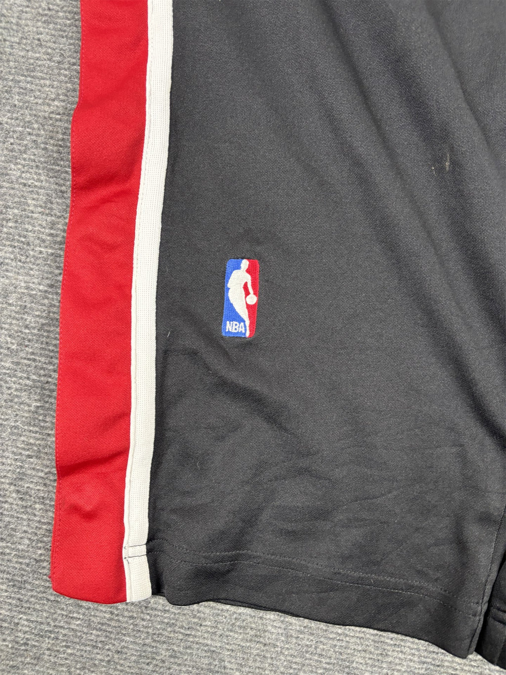 Vintage 90's Nike Miami Heat NBA Tear Away Track Pants Men's L Black Red Joggers NBA