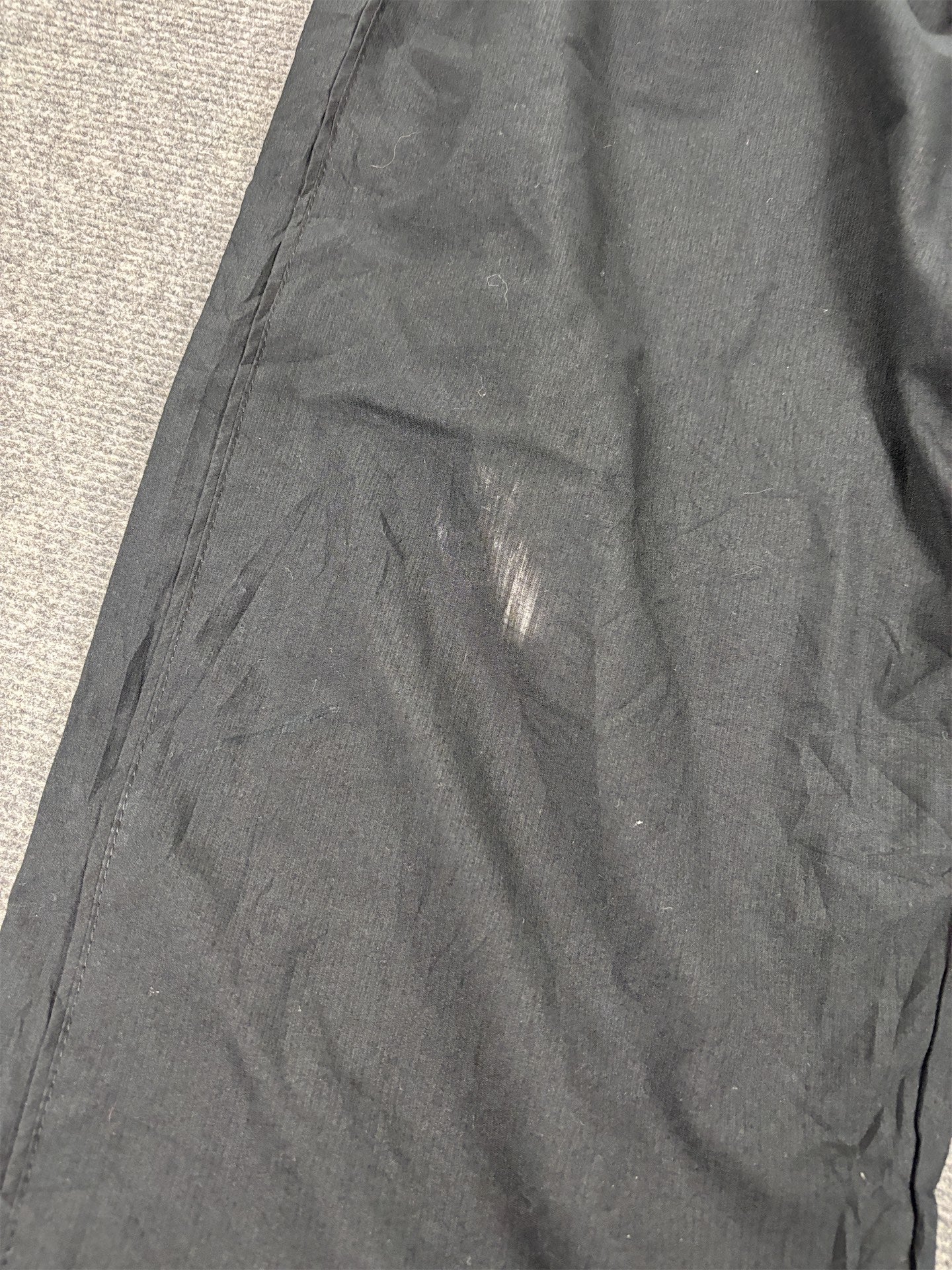 Vintage Y2K Nike Track Pants Men's L Black White Swoosh Classic Joggers Super Baggy
