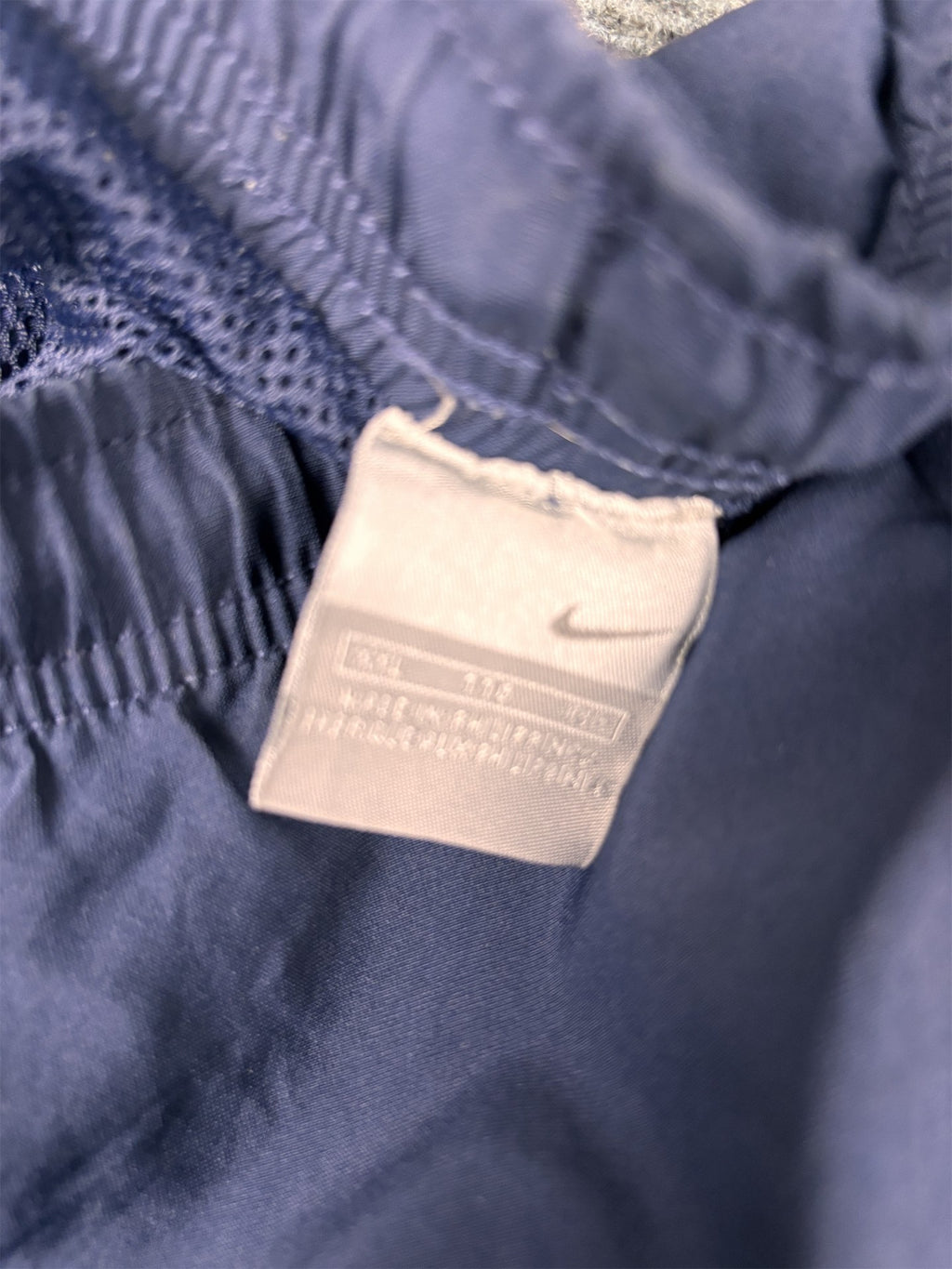 Vintage Y2K Nike Track Pants Men's XXL Navy Blue Double White Piping Swoosh Joggers