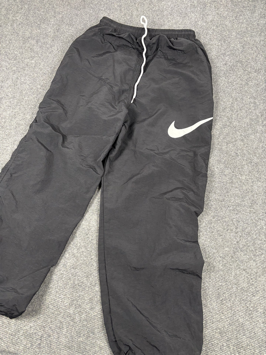 Nike x Stussy Track Pants Men's S Black White Off Black Spell Out Joggers