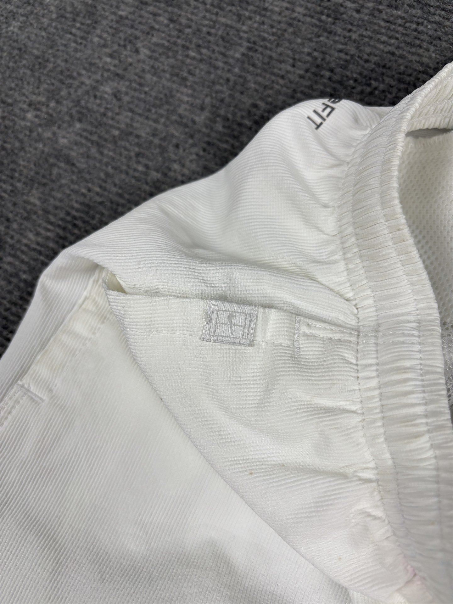 Vintage Y2K Nike Court Track Pants Men's M White Black Swoosh FITdry Joggers