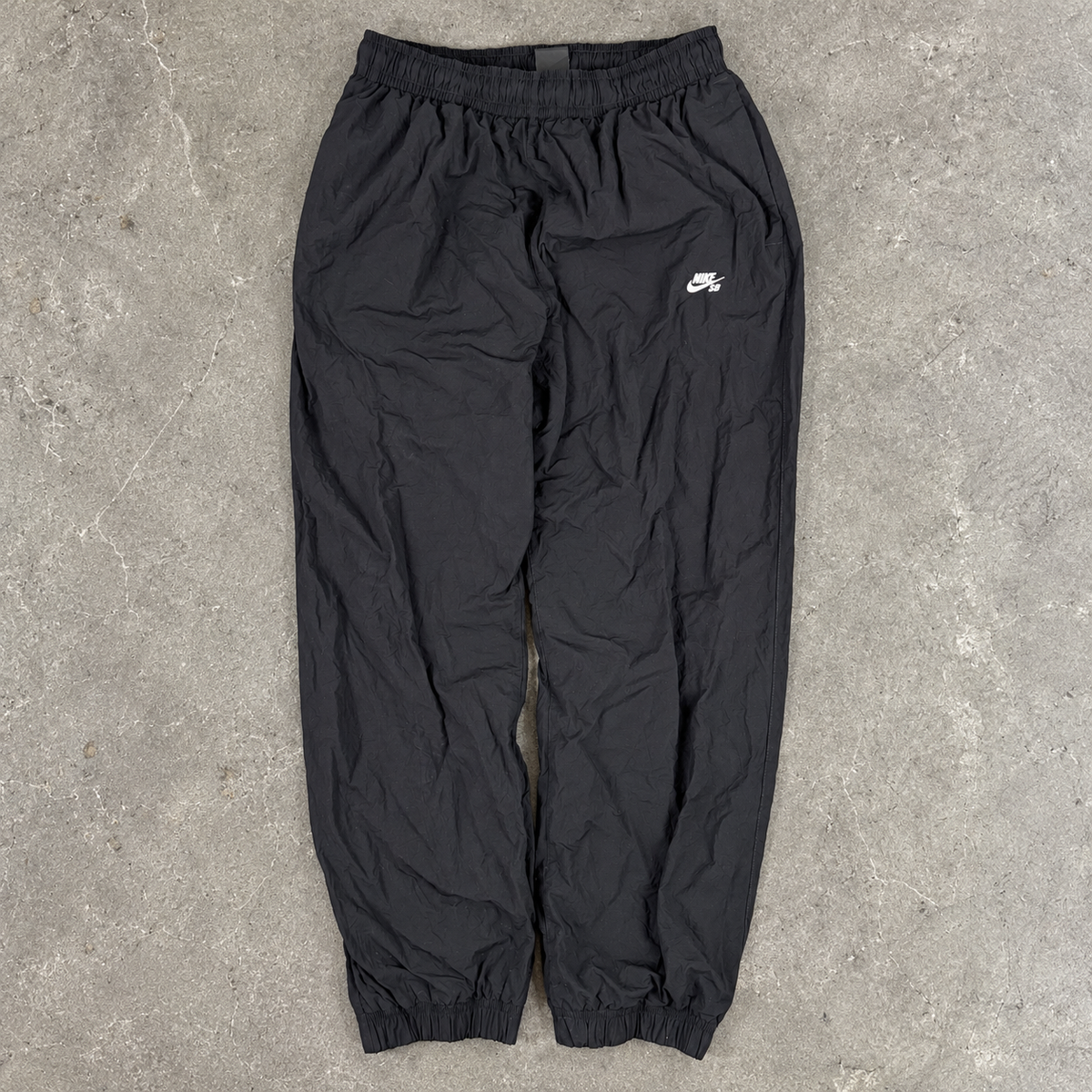 Nike SB Baggy Track Pants Men's Medium Black Cuffed Ankle