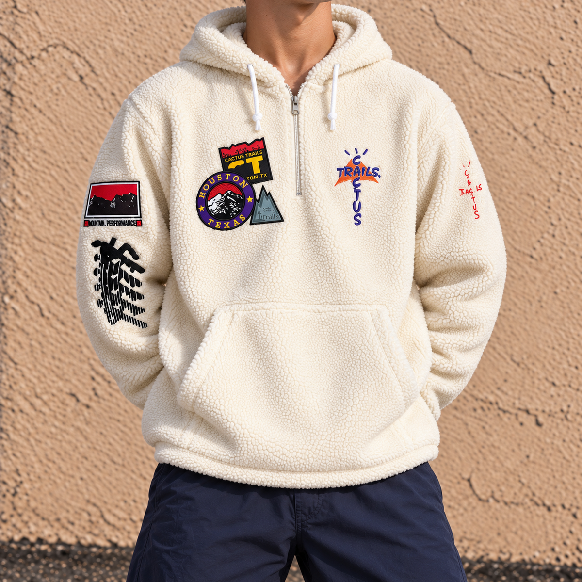 Travis Scott Cactus Jack Sherpa Hoodie 2020 Men's XL White