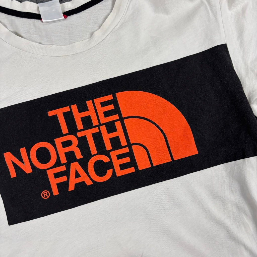 The North Face T-shirt Men's Large White Black Big Logo Gorpcore Top