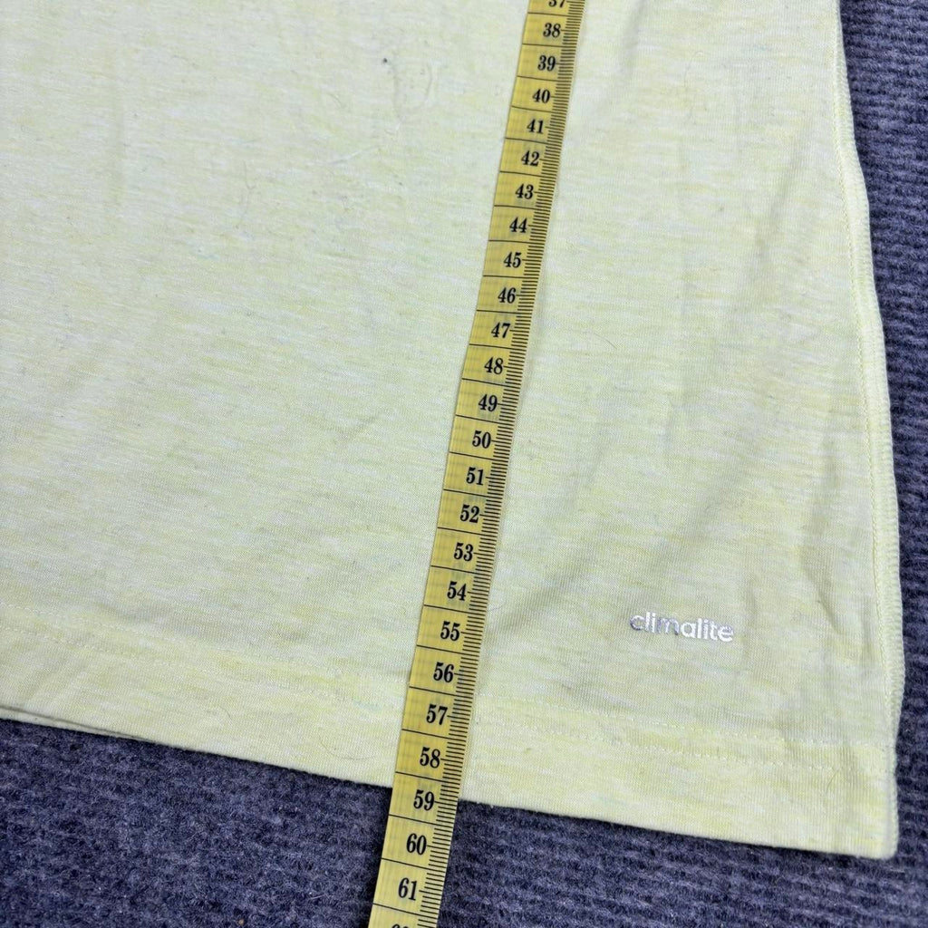 Adidas Climalite Top Women's XS Straw Yellow Cap Sleeve Activewear T-shirt