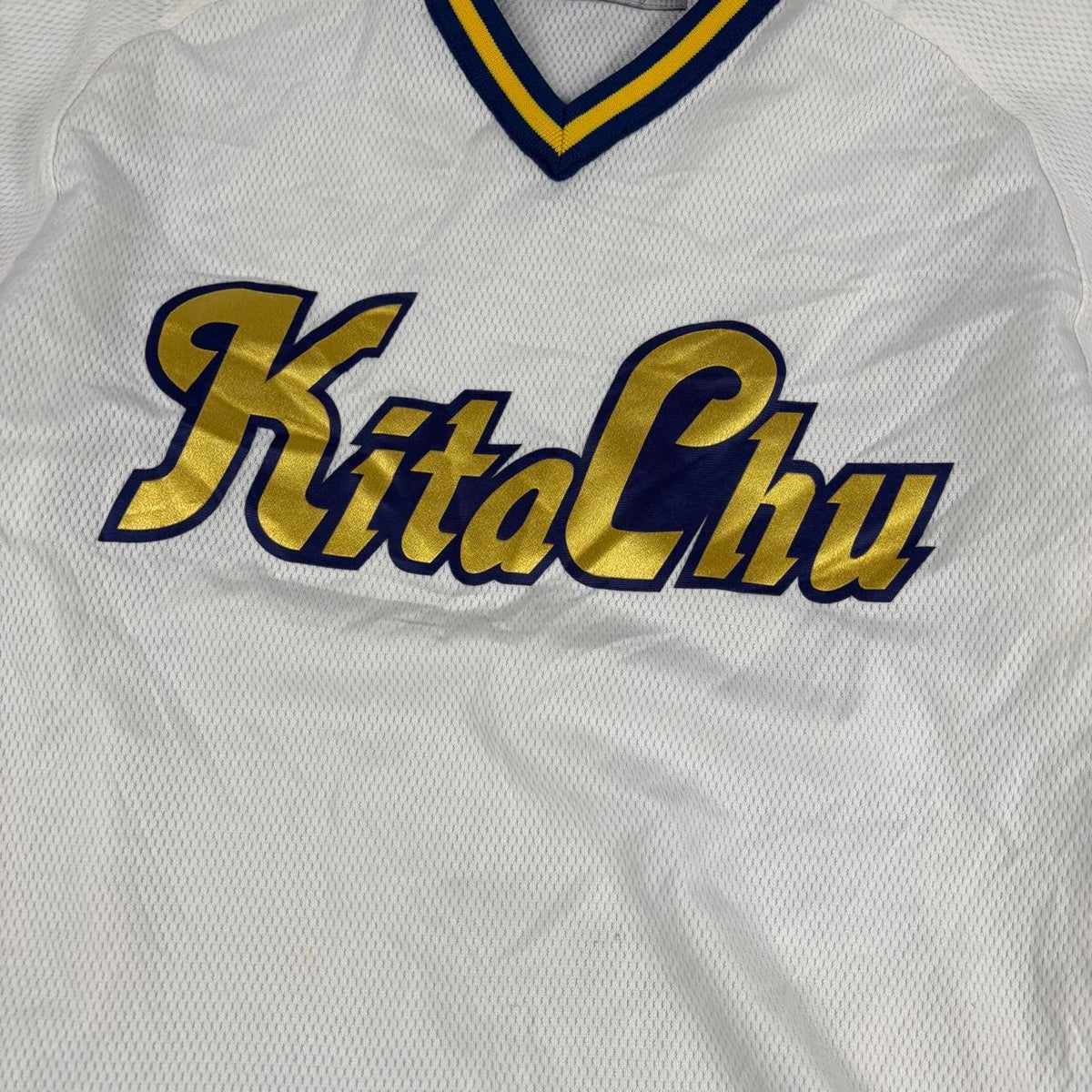 Vintage Mizuno Jersey V-neck Men's Small Japansese High School Baseball Club Mesh
