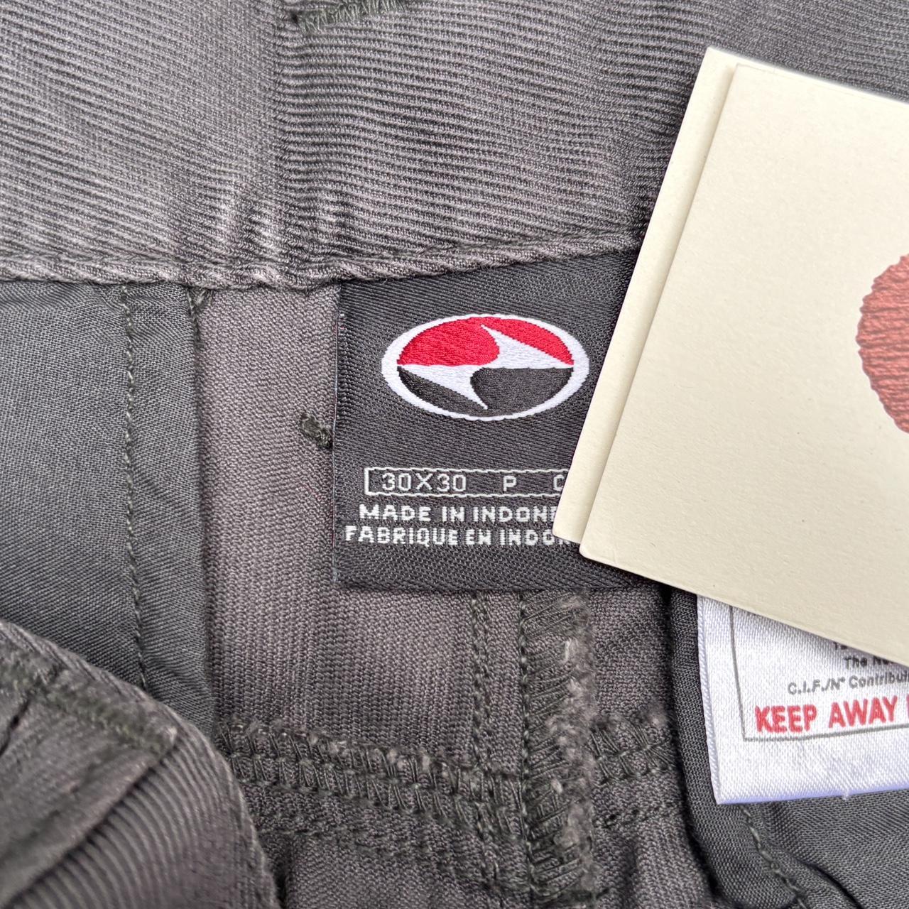 Vintage 90s Nike Golf Pants Size 30 Tiger Woods Yin Yang Logo Wide Leg NWT Deadstock