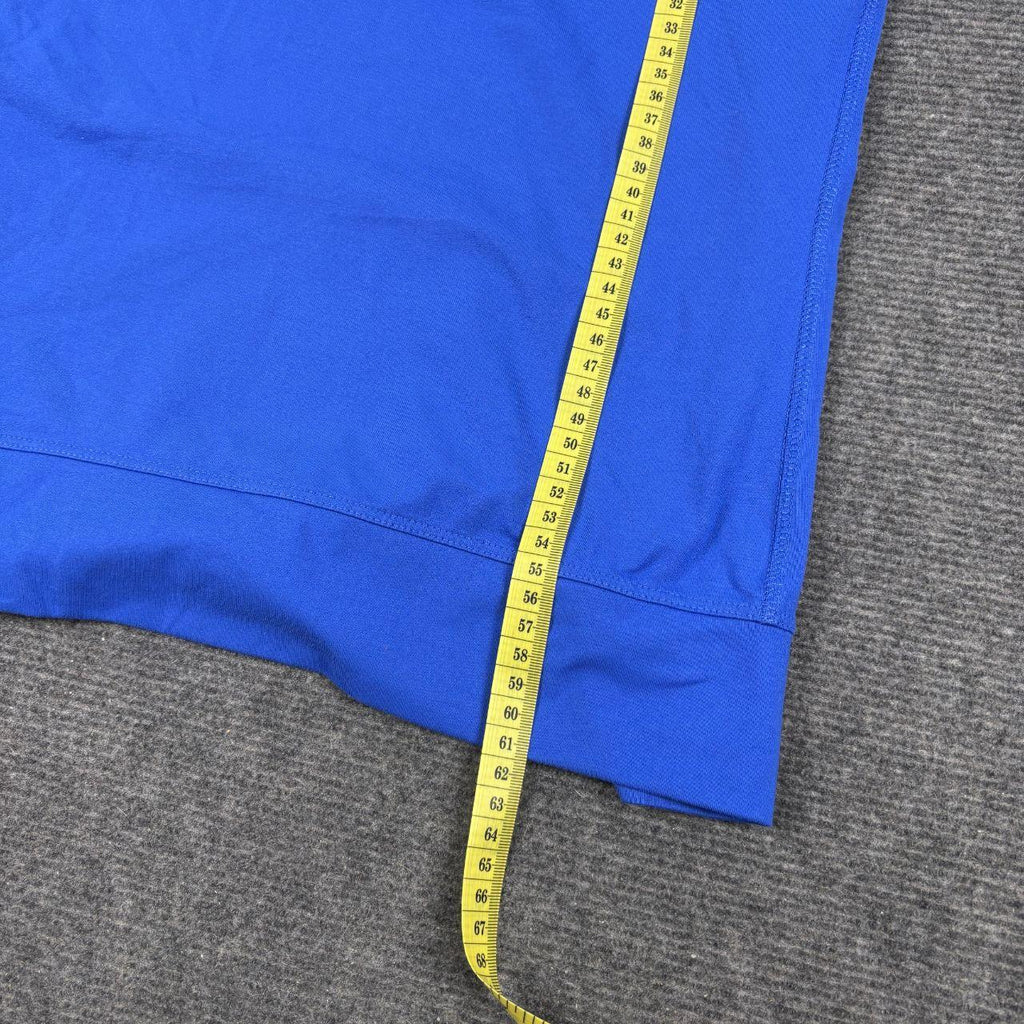 y2k Adidas Scoop Neck Top Women's XS Small Blue Petite Activewear