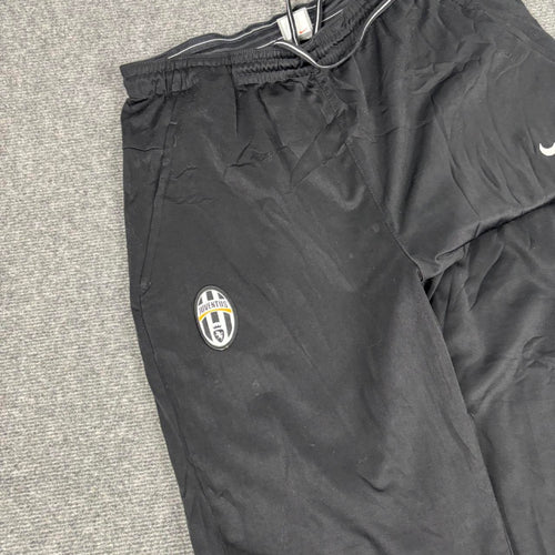 00s Nike Football x Juventus Track Pants Men's XL Black Ankle Zips