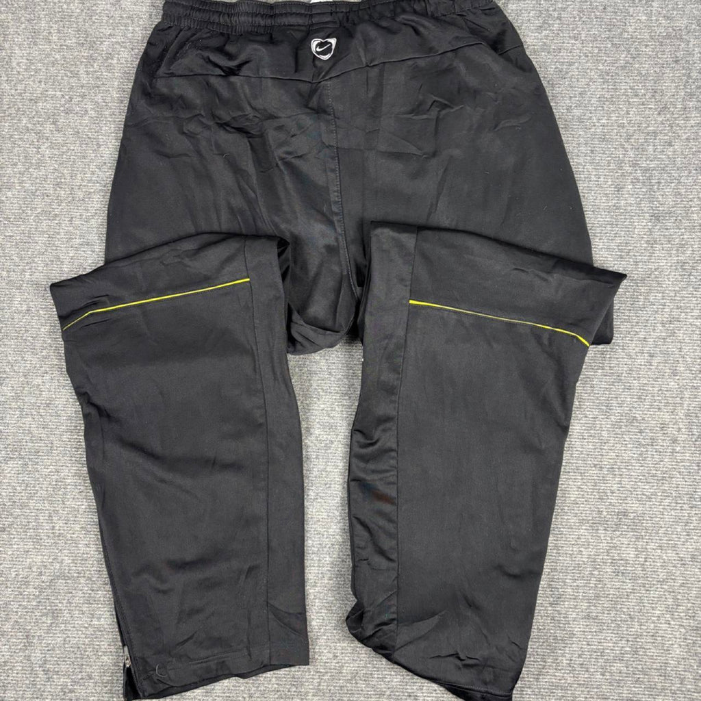 00s Nike Football x Juventus Track Pants Men's XL Black Ankle Zips