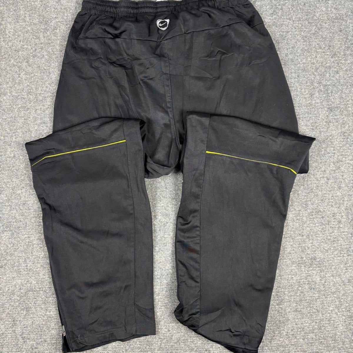 00s Nike Football x Juventus Track Pants Men's XL Black Ankle Zips