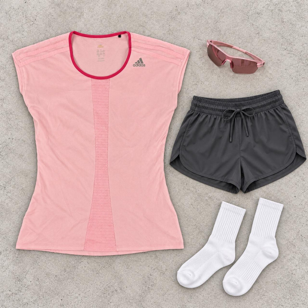 y2k Adidas Climalite Tank Top Women's Small Pink Petite Activewear