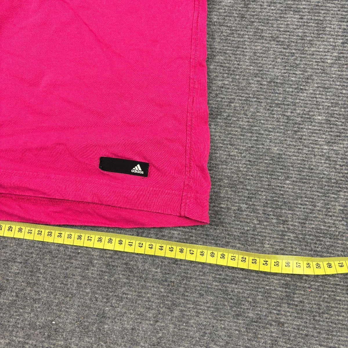 Adidas Baby Tee Women's Small Pink Spell Out Logo y2k Activewear