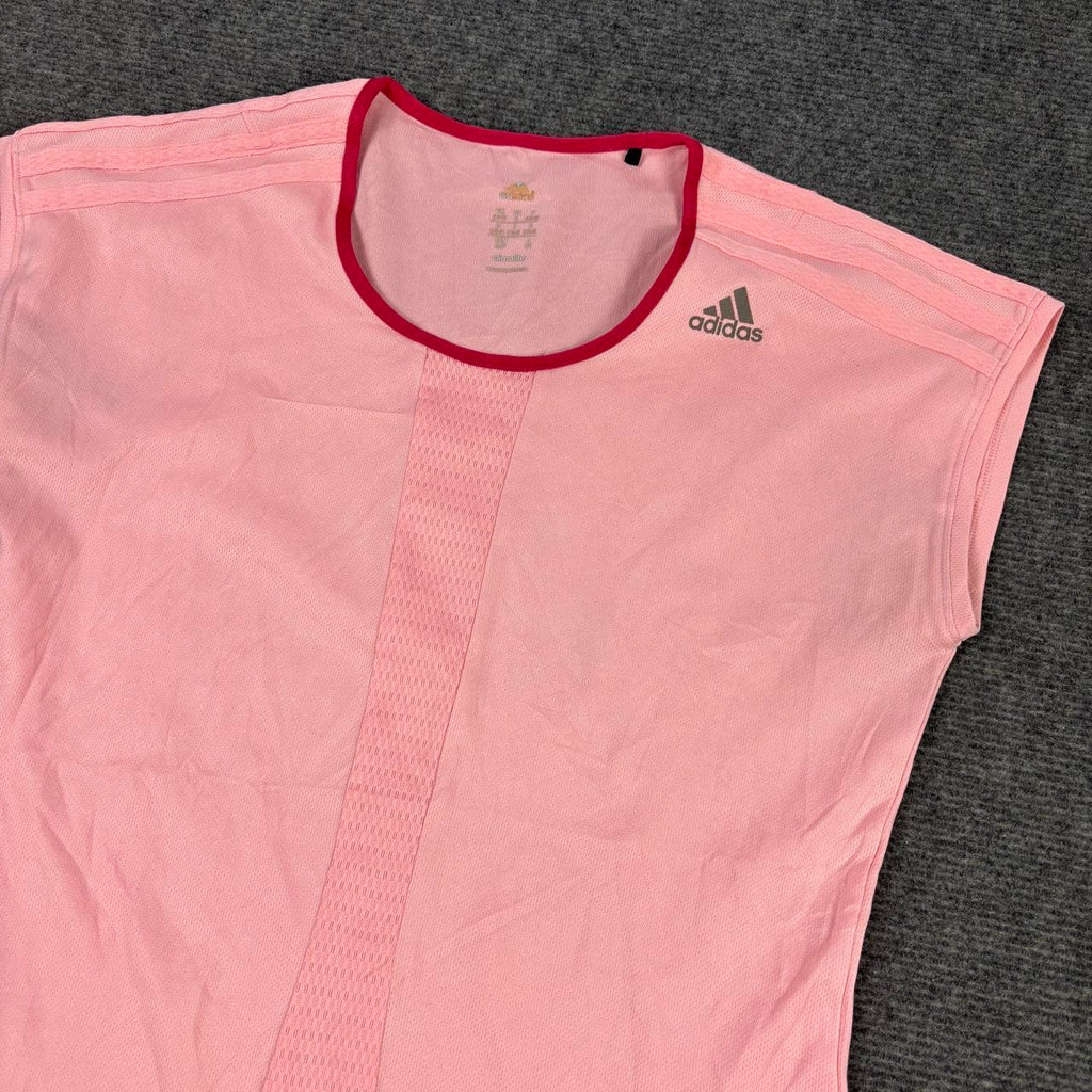 y2k Adidas Climalite Tank Top Women's Small Pink Petite Activewear