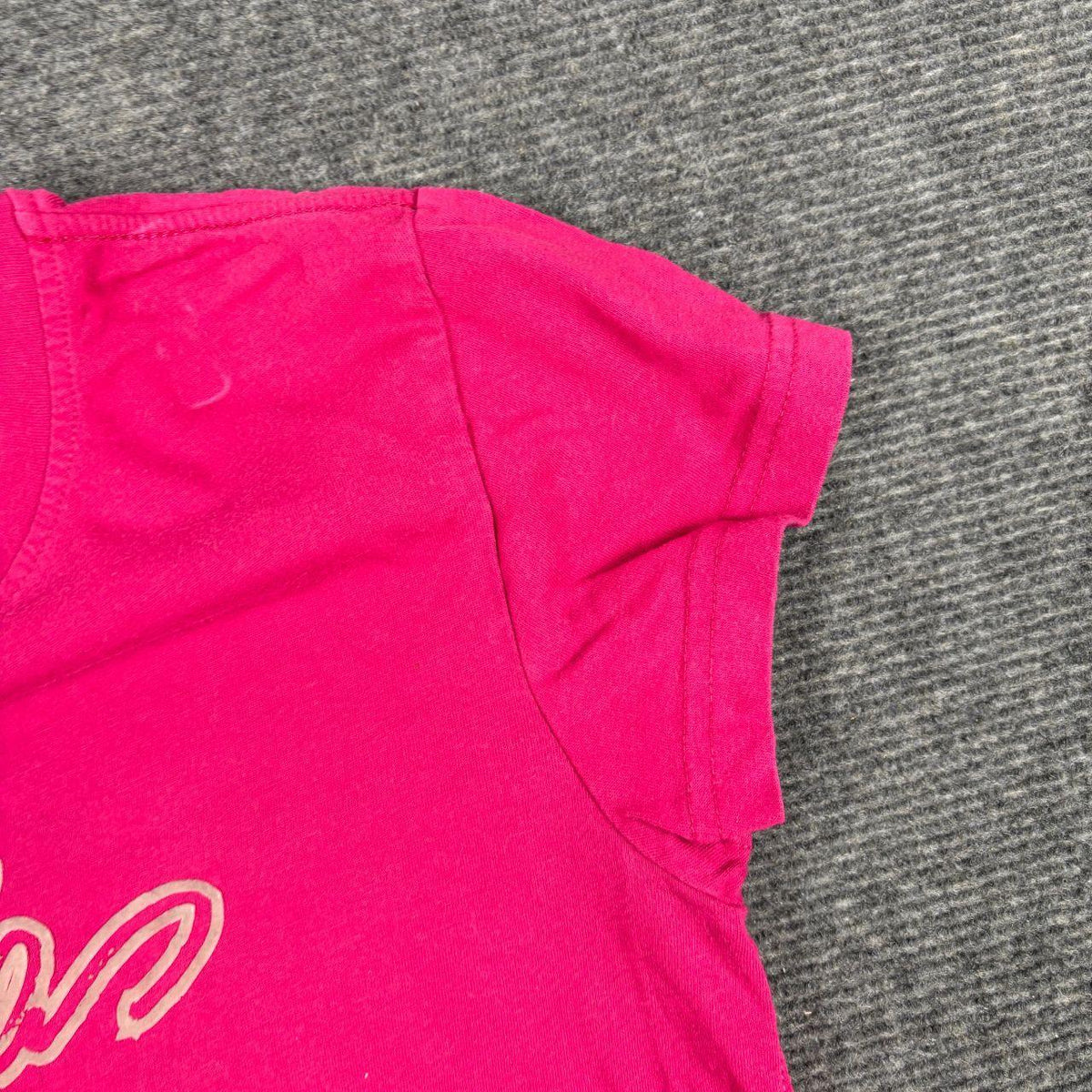 Adidas Baby Tee Women's Small Pink Spell Out Logo y2k Activewear