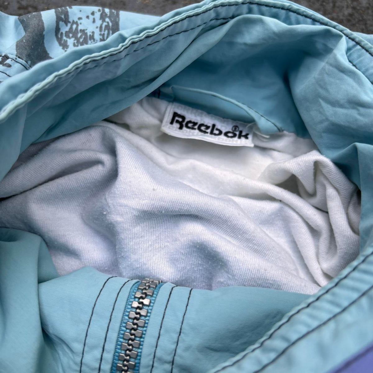 Vintage 80s Reebok Jacket Men's XL Multi Retro Colour way Sportswear