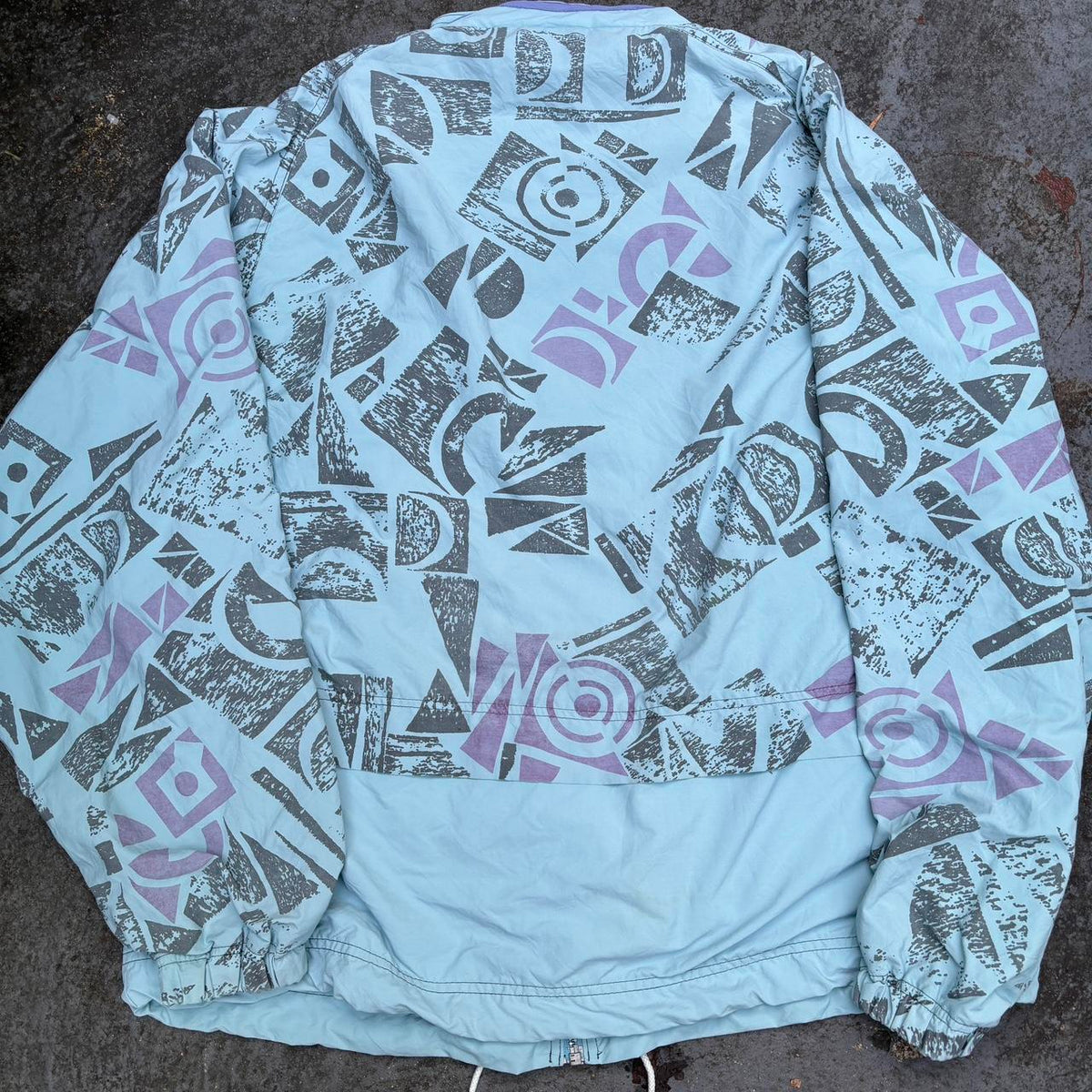 Vintage 80s Reebok Jacket Men's XL Multi Retro Colour way Sportswear