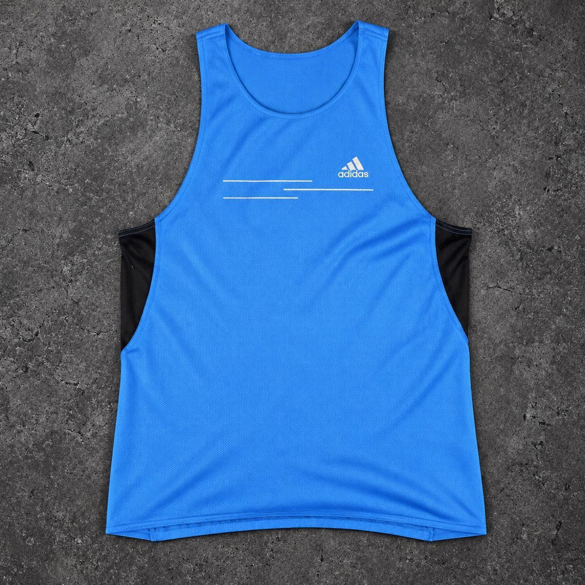 Vintage y2k Adidas Climalite Tank Top Men's Small Blue Run Activewear