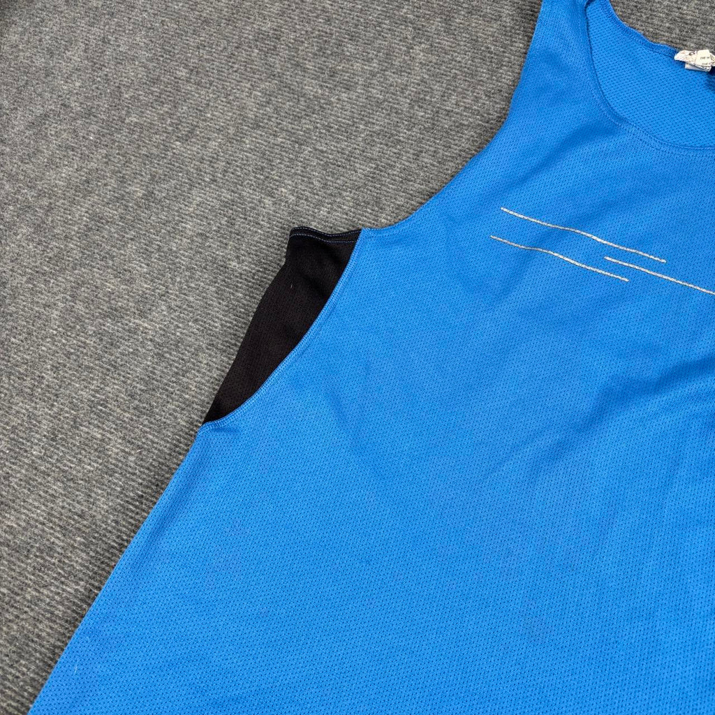 Vintage y2k Adidas Climalite Tank Top Men's Small Blue Run Activewear