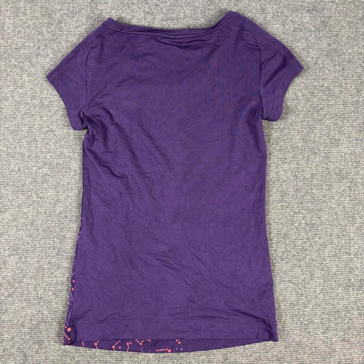 y2k Adidas Scoop Neck Top Women's Small Purple Petite Activewear