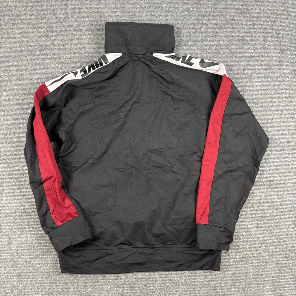 2000s Nike Jacket Women's XS Black Arm Tape Logo Full Zip