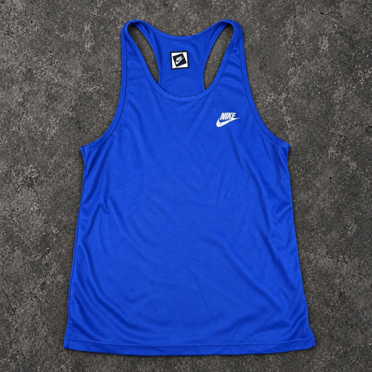 Vintage Nike Running Tank Top Women's Medium Blue Activewear
