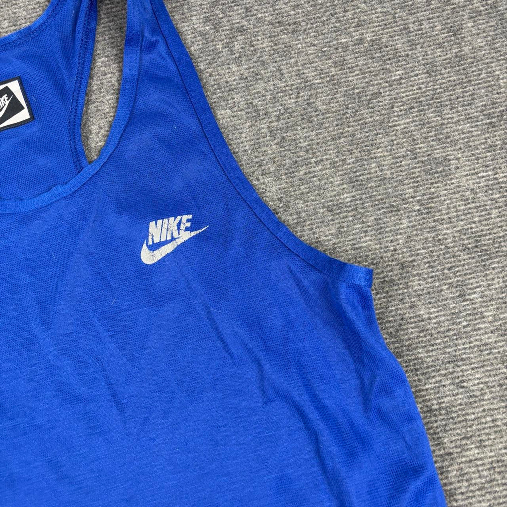 Vintage Nike Running Tank Top Women's Medium Blue Activewear