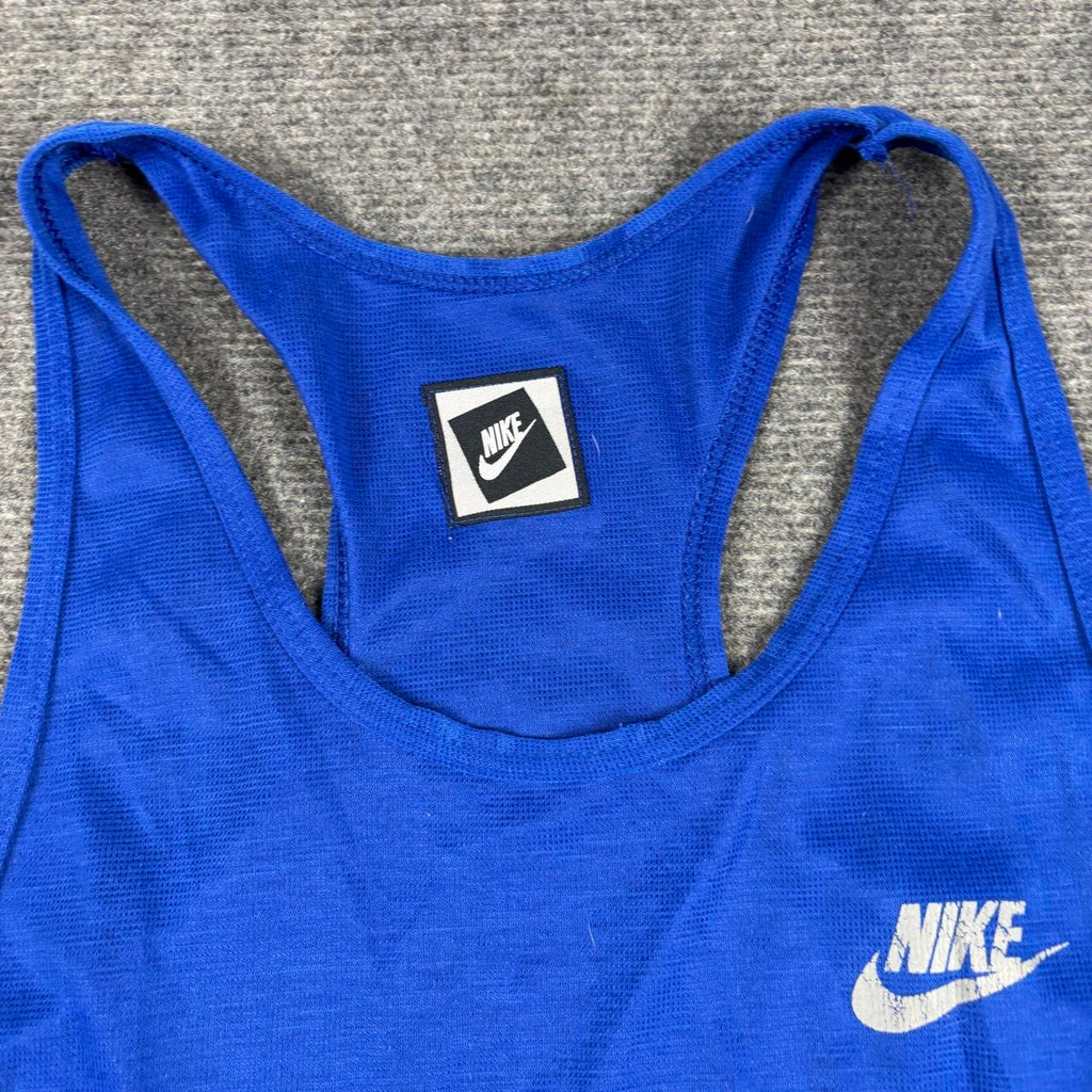 Vintage Nike Running Tank Top Women's Medium Blue Activewear