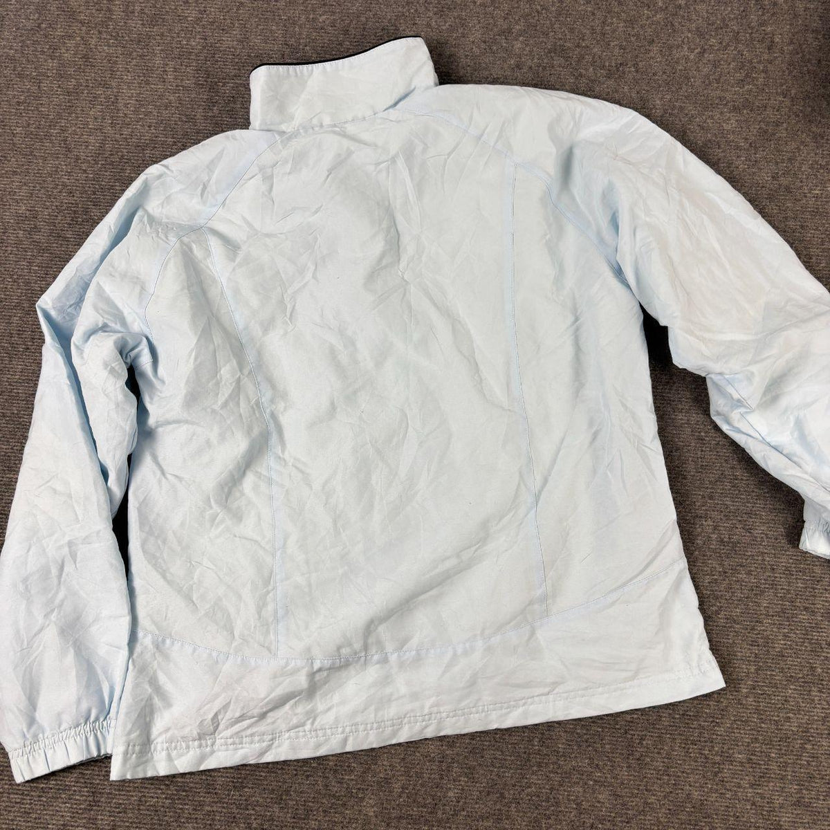 Vintage y2k Adidas Jacket Women's Medium Baby Blue Full Zip Activewear