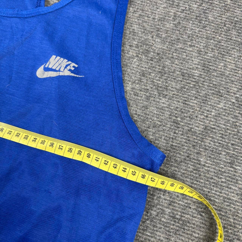 Vintage Nike Running Tank Top Women's Medium Blue Activewear