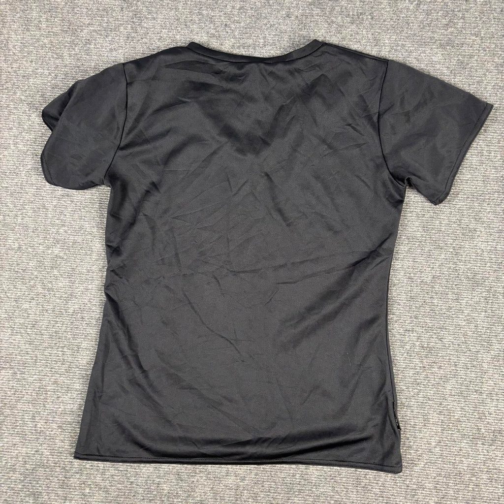 Adidas Climalite V-Neck T-shirt Women's Small Black Petite Activewear