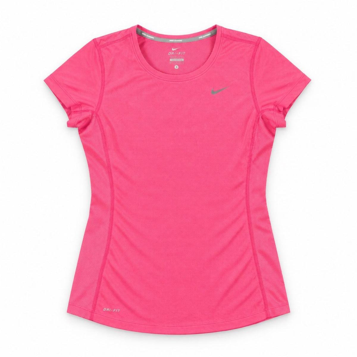 Nike Dri-Fit Running Top Women's Small Pink Activewear T-shirt