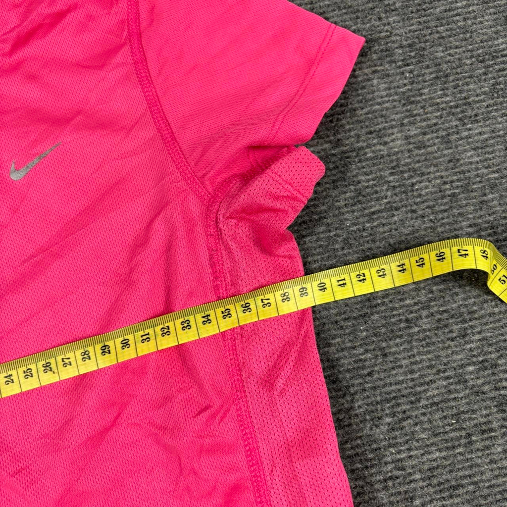 Nike Dri-Fit Running Top Women's Small Pink Activewear T-shirt