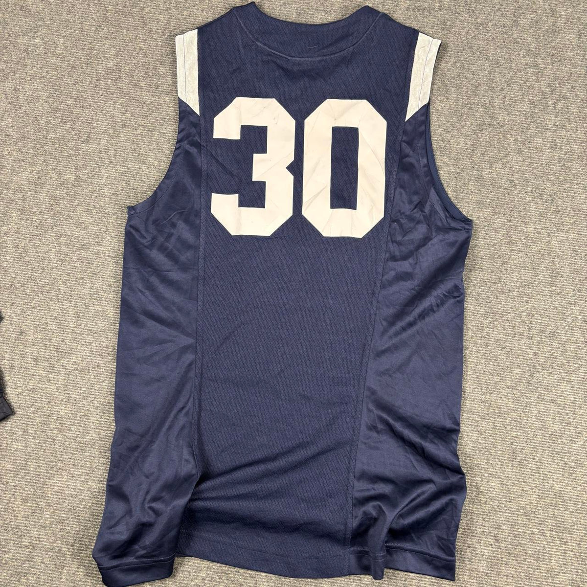Vintage 90s Nike Dallas Basketball Jersey Men's Large Navy White