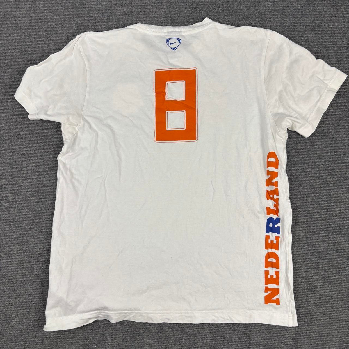 Vintage y2k Nike Football Van De Vaart T-shirt Men's Large Netherlands National Team