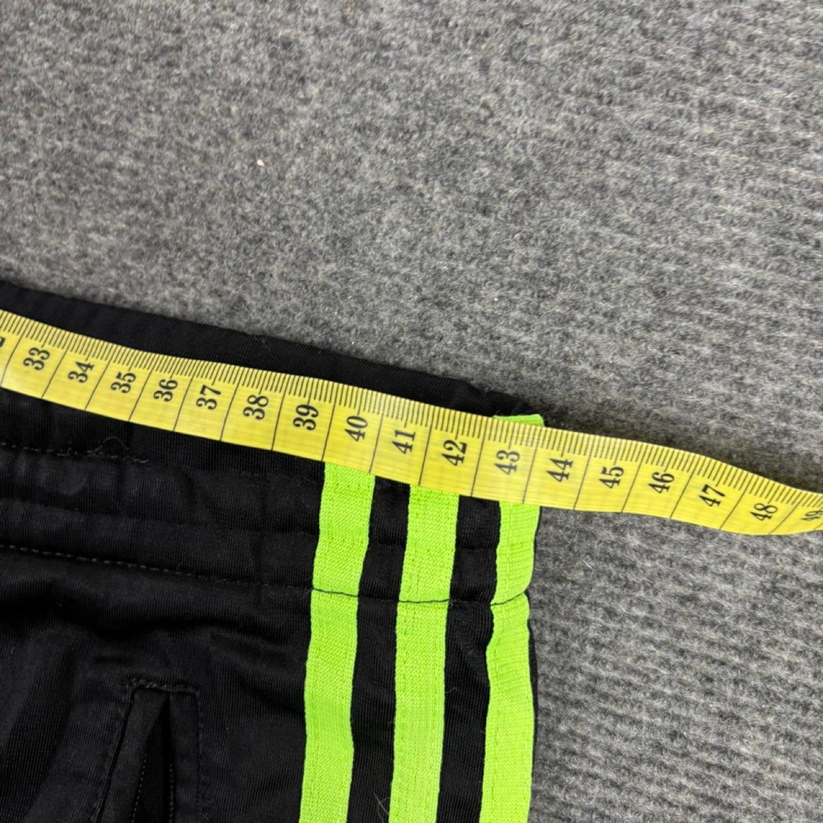 Adidas 3 Stripe Track Pants Women's Small Black Green Classic Joggers