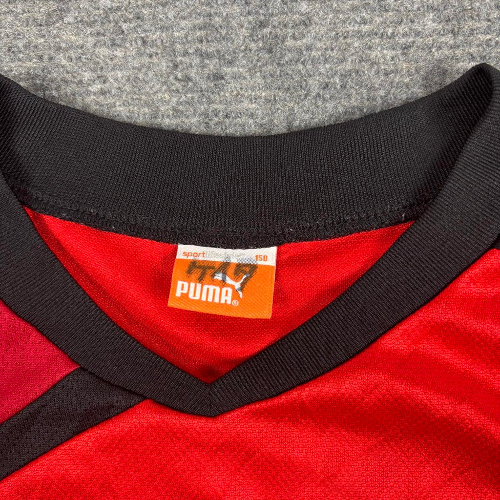 Puma Japan Dry Cell V-neck Jersey Women's XS Red Activewear T-shirt
