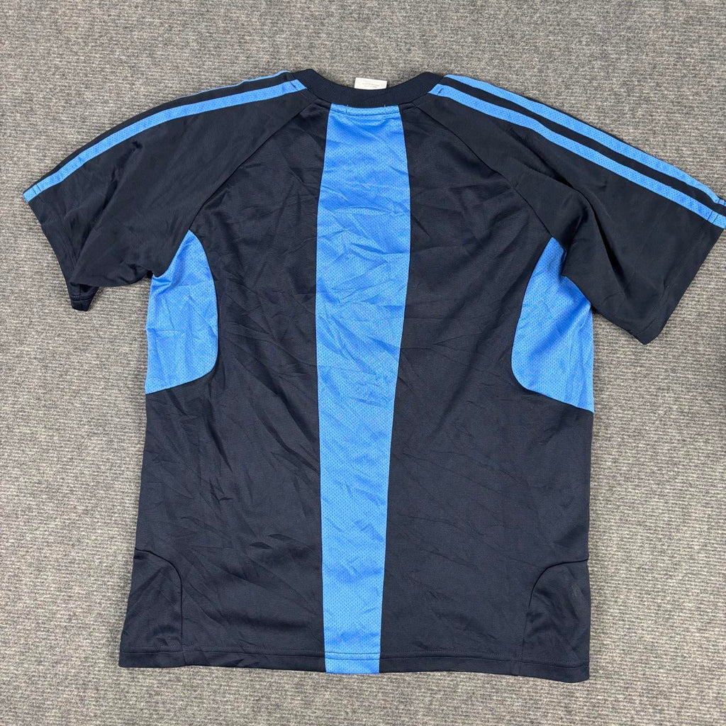 Vintage Y2K Adidas climacool jersey Women's Small Navy Blue Activewear T-shirt
