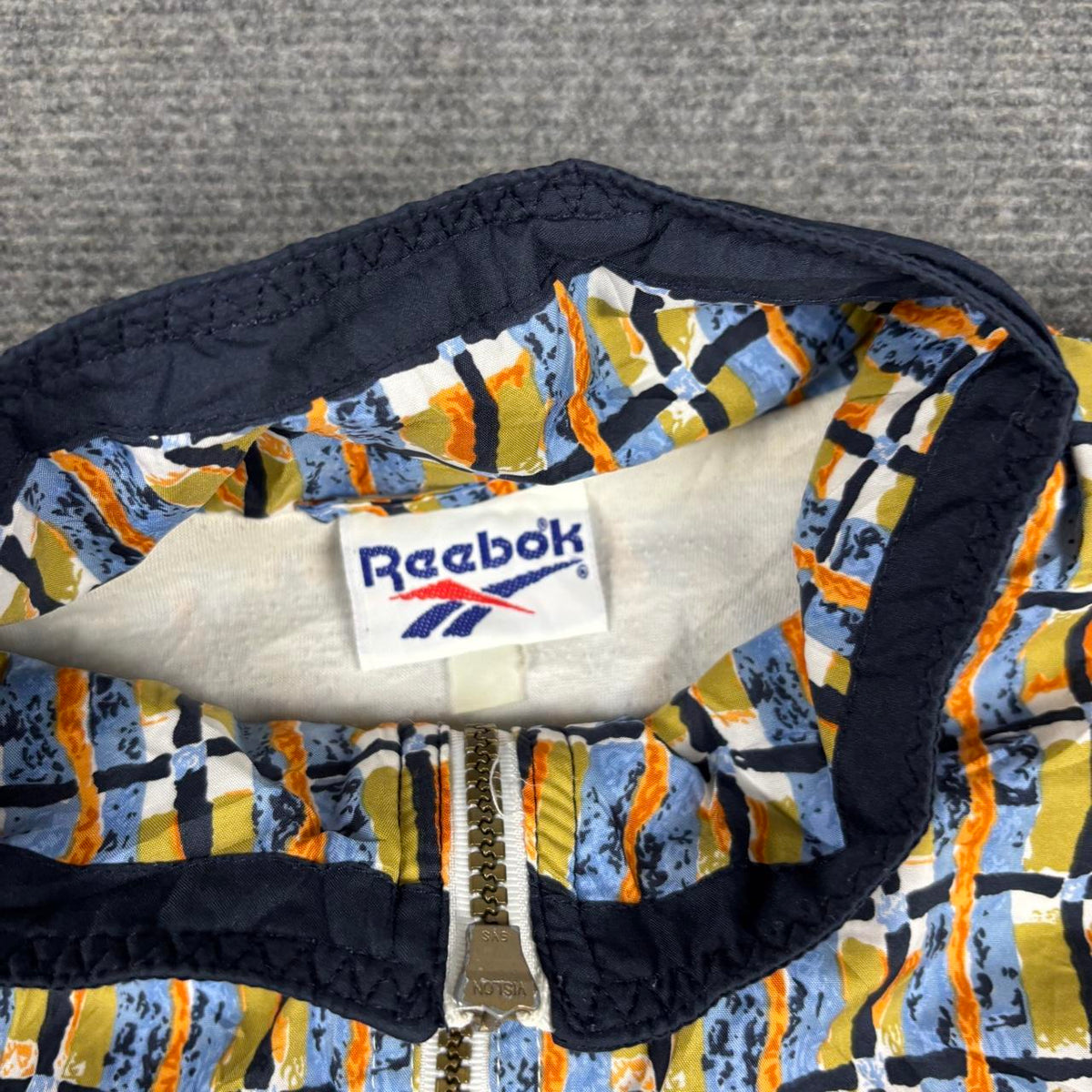 Vintage 90s Reebok Jacket Women's Large Retro Cinch Waist Windbreaker Full Zip