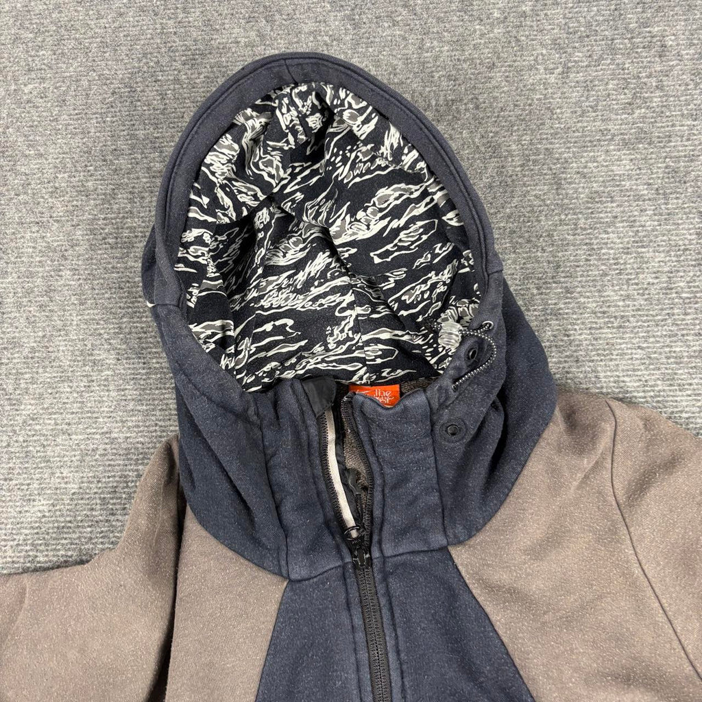 Vintage Y2K Nike Air Hoodie Men's XL Navy Swoosh Spell Out Logo Full Zip
