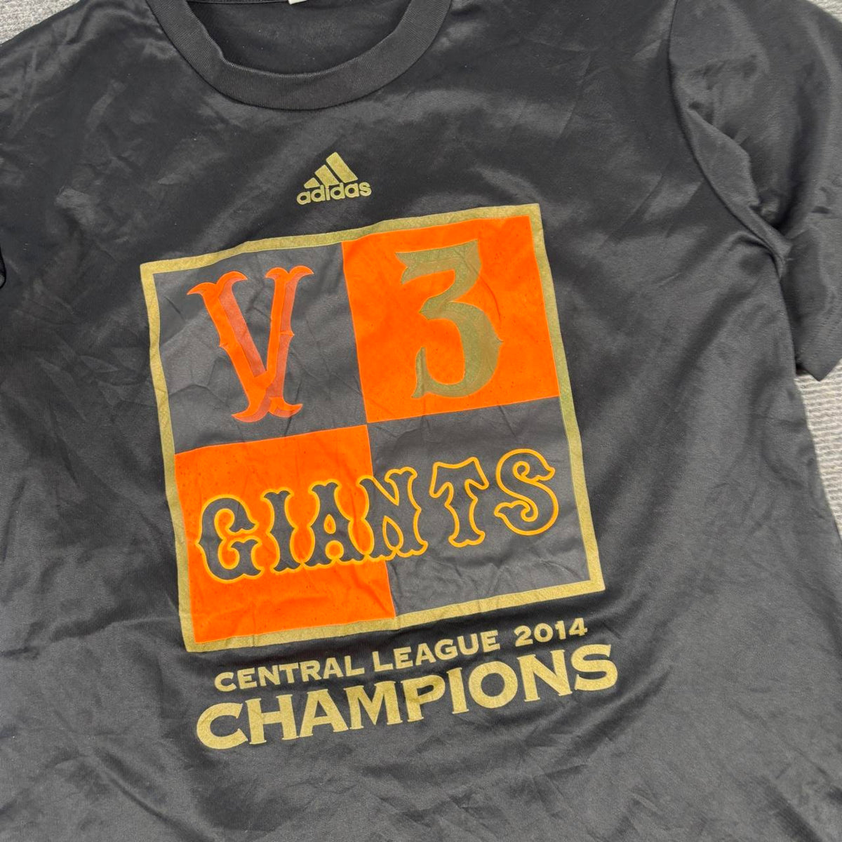 Adidas Tokyo Giants Japan Champions T-shirt Men's Large Black Activewear