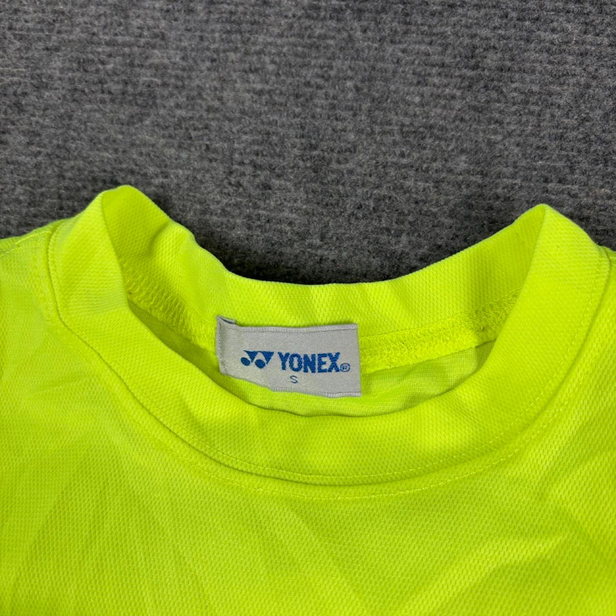 Yonex Badminton T-shirt Men's Small Fluro Yellow Anime Graphic Japanese Activewear