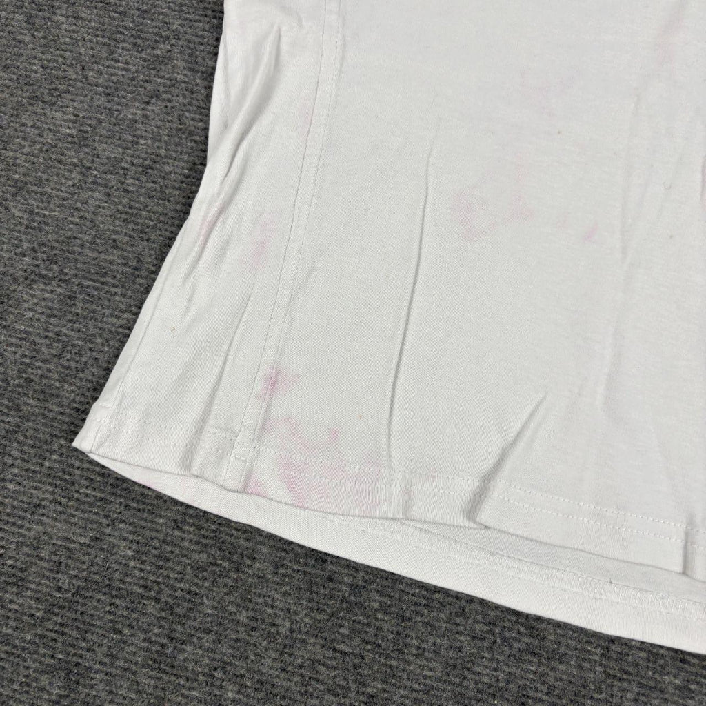 y2k style Adidas Cropped baby Tee Women's XS White Pink Activewear Top