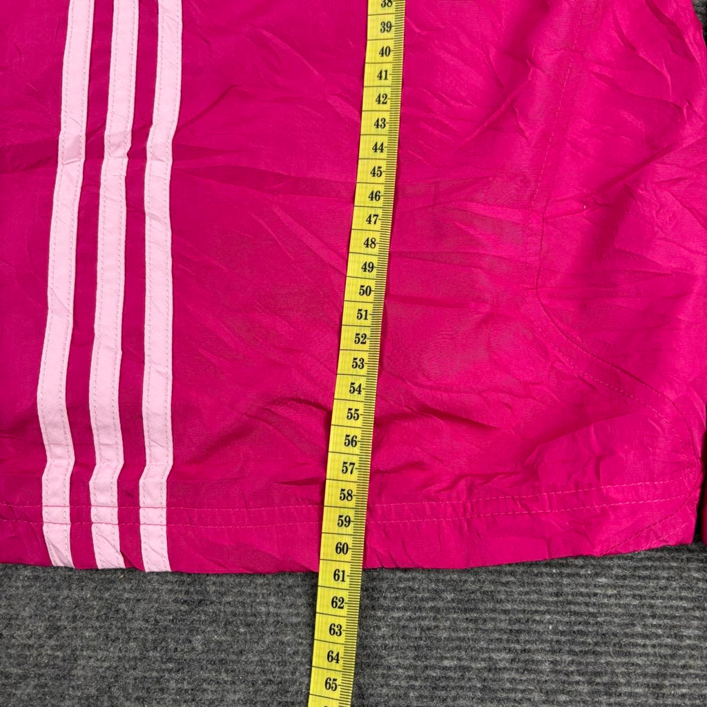 Vintage Y2K Adidas Windbreaker Jacket Women's Small Pink Activewear