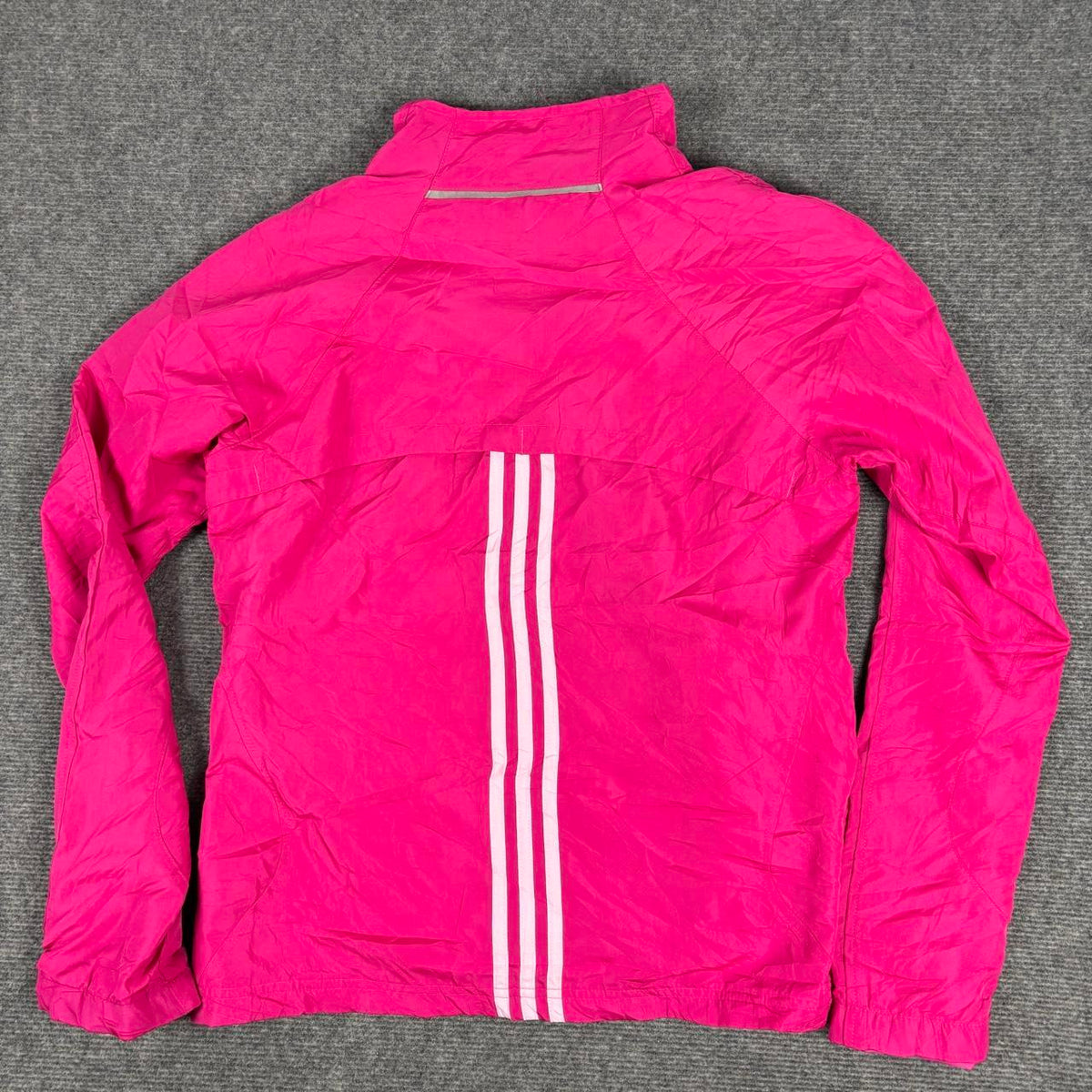 Vintage Y2K Adidas Windbreaker Jacket Women's Small Pink Activewear