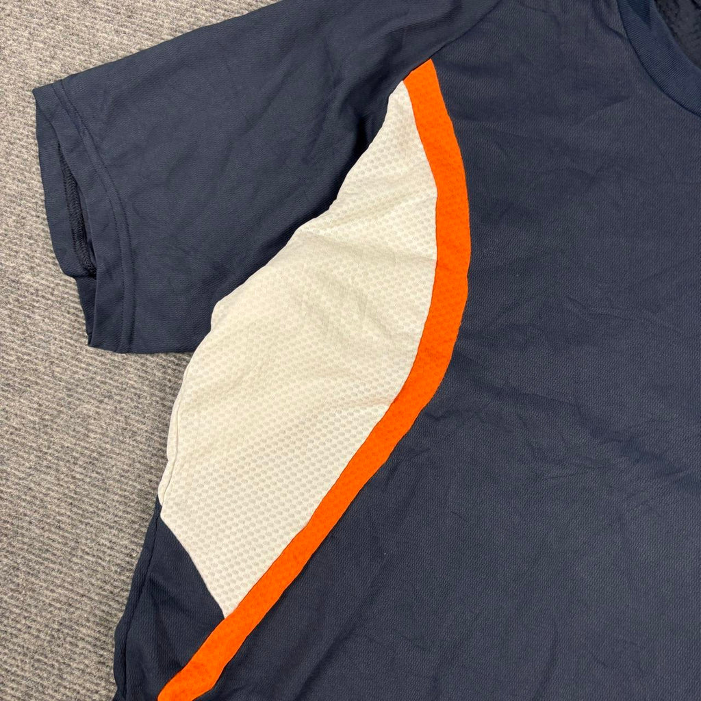 Vintage Adidas y2k Climacool Jersey Men's Medium Navy Orange Activewear Japan Stock
