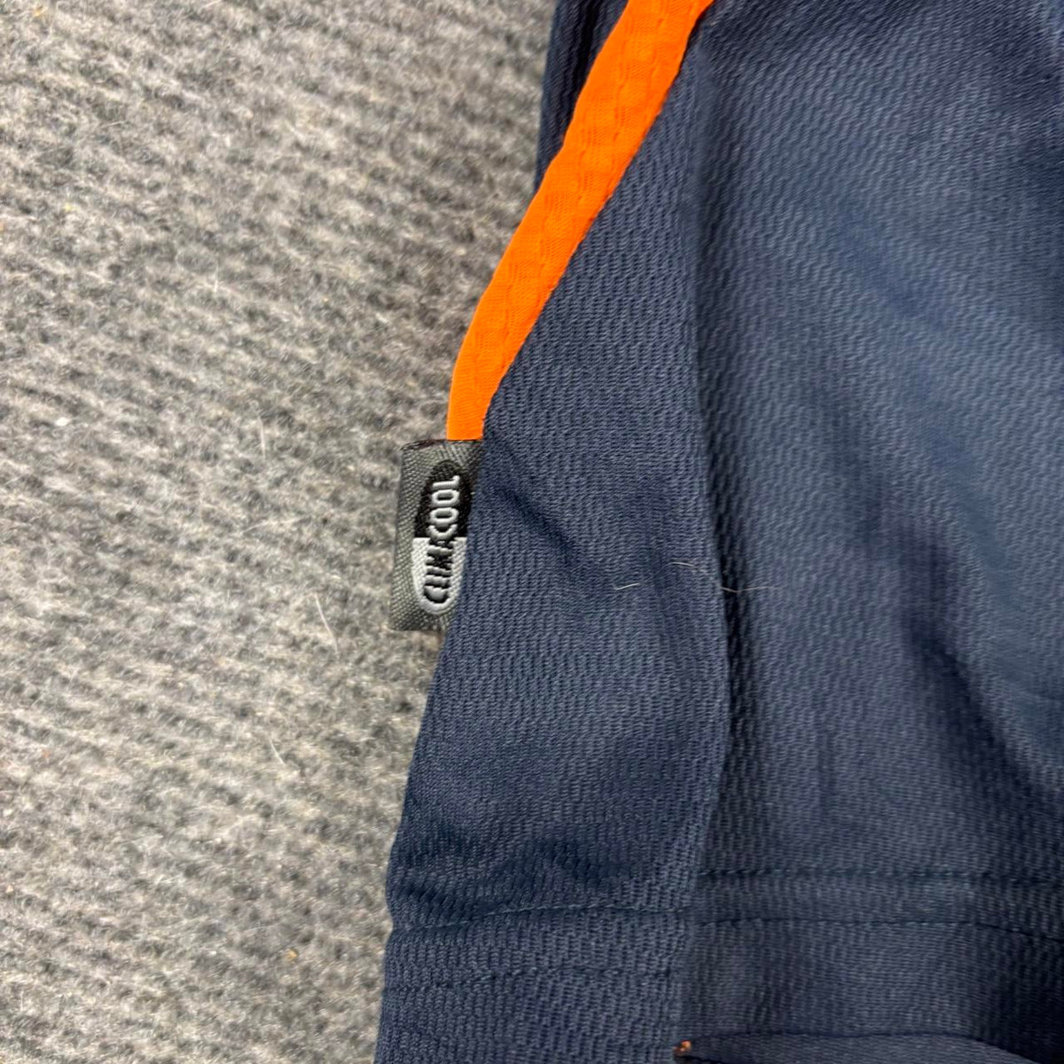 Vintage Adidas y2k Climacool Jersey Men's Medium Navy Orange Activewear Japan Stock