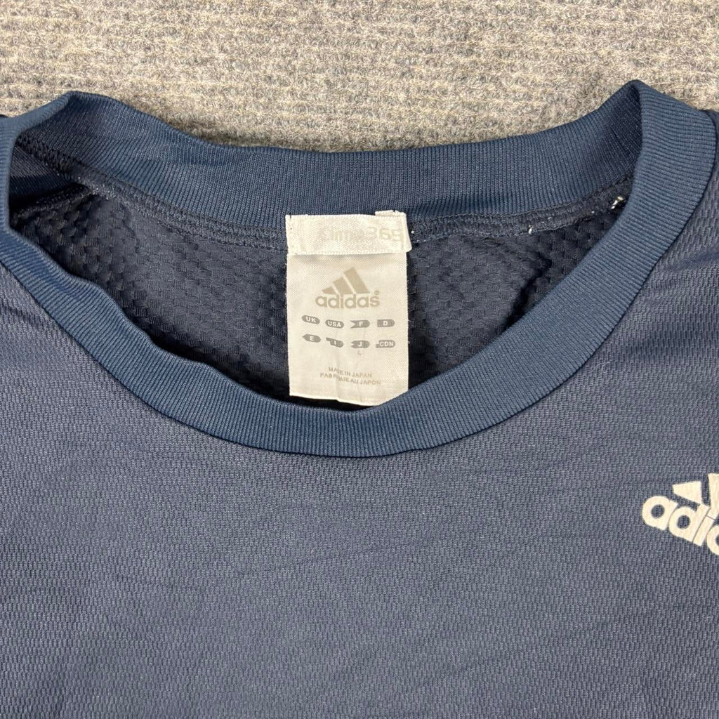 Vintage Adidas y2k Climacool Jersey Men's Medium Navy Orange Activewear Japan Stock