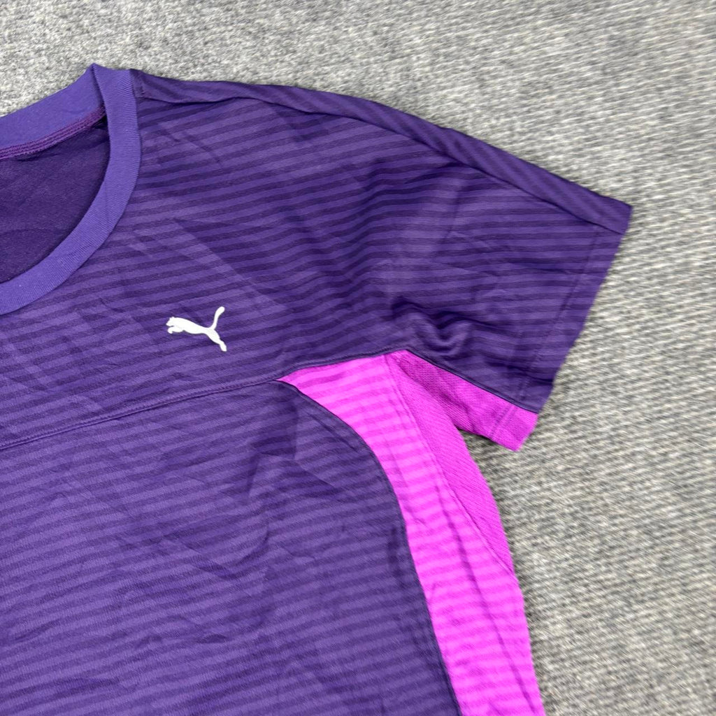 Vintage Y2K Puma Activewear Top Women's Small Purple Cinch Waist
